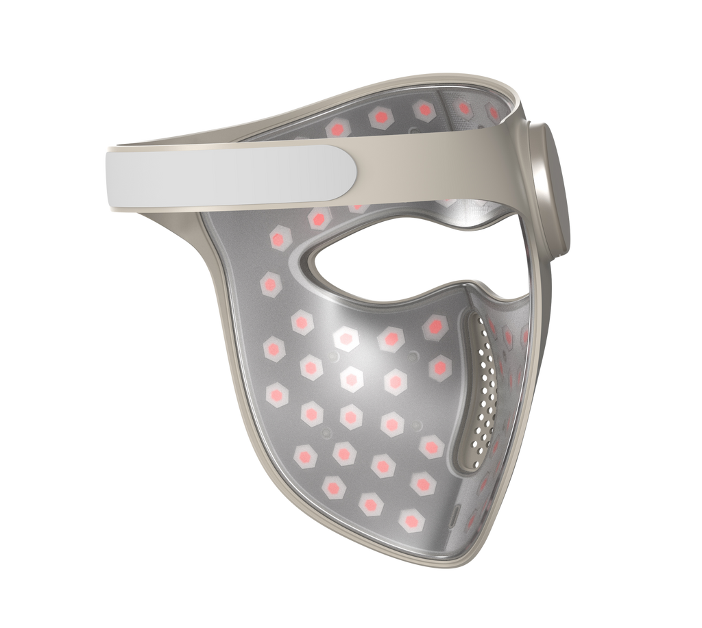 LED 3D Phototherapy Mask side view showcasing its innovative design and light therapy features.