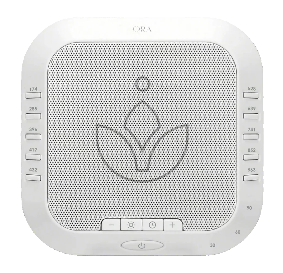 ORA Sound Frequency Machine designed for soothing sound therapy and calm environments.