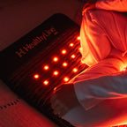 Healthyline PEMF Far Infrared Heating Mat in use, providing soothing warmth and relaxation therapy.