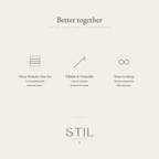 Graphic displaying the Calm Set features: three rituals for a path back to calm, fillable and printable, and yours to keep.