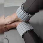 Muna Magnetic Ankle Wrist Weight worn on ankles, suitable for Pilates and low-impact workouts.
