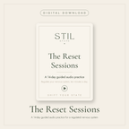 The Reset Sessions digital download for a 14-day guided audio practice to regulate your nervous system.