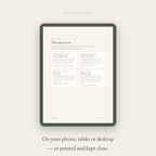 Image of a toolkit for practices, readable on devices or printed, emphasizing accessibility and convenience.